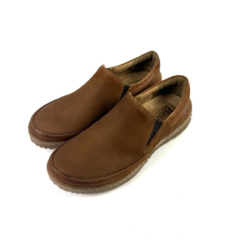 Born Breck Loafer 6 Brown Maple Leaf Slip On Leather Shoes Women 36-37 MRSP $130